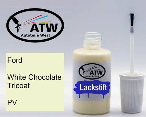 Ford, White Chocolate Tricoat, PV: 20ml Lackstift, von ATW Autoteile West.